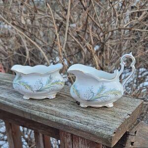 Royal Albert Rendez-Vous Pattern Cream And Sugar Dishes